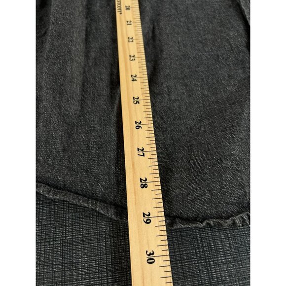 Wrangler Jean Shirt Mens XL Flex for Comford Stretch Black Workwear Rodeo Cowboy - Picture 6 of 13